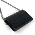 Gucci Dionysus Chain Coin Case Wallet Card Leather Black Shoulder — view 2
