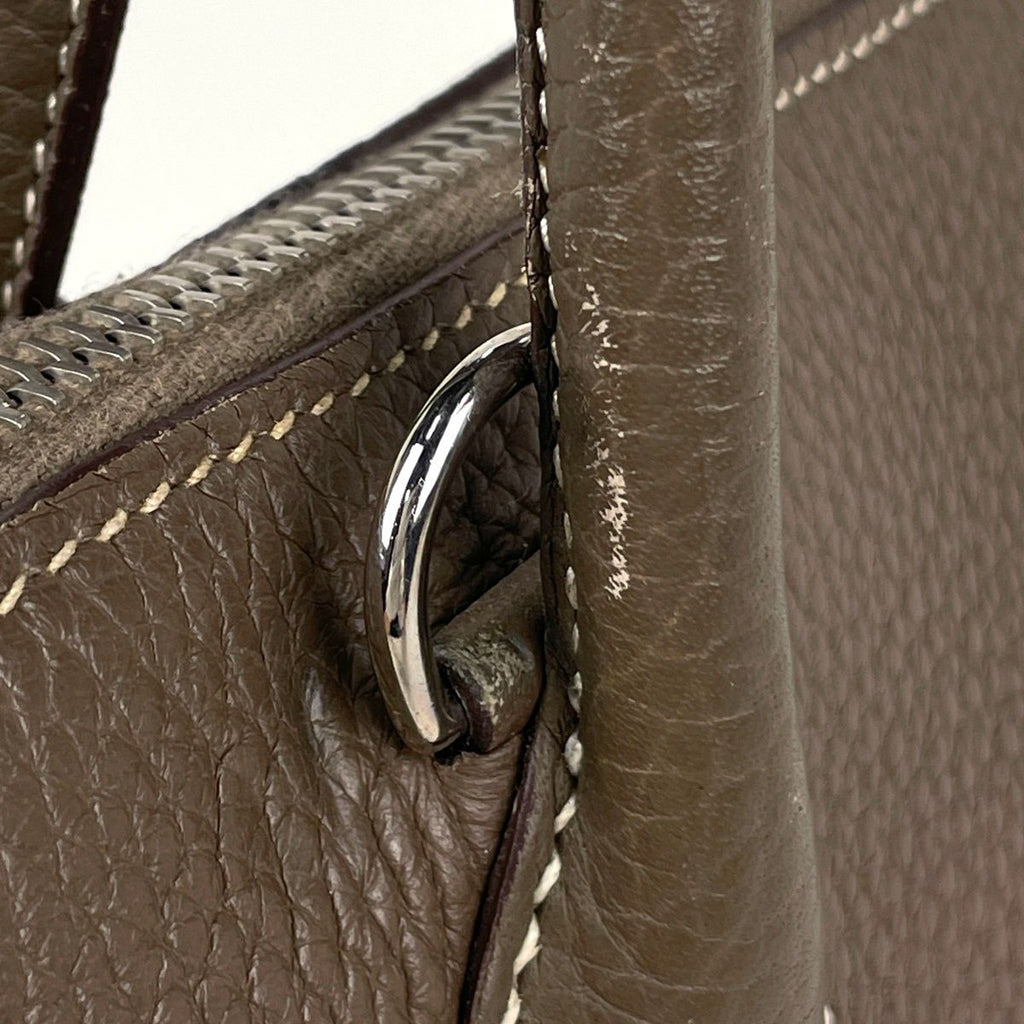 Hermes Bolide 31 2-Way Handbag Taurillon Clemence Etoupe — view 5