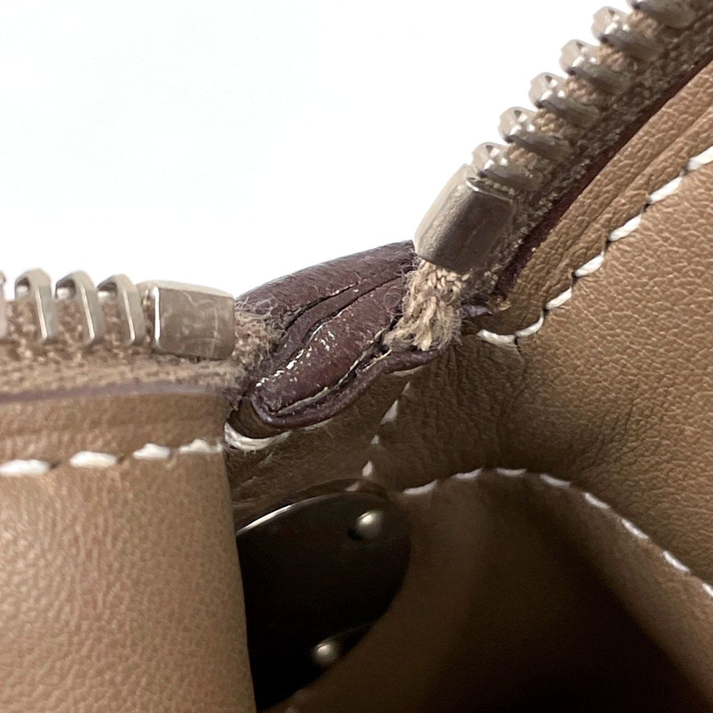 Hermes Bolide 31 2-Way Handbag Taurillon Clemence Etoupe — view 9