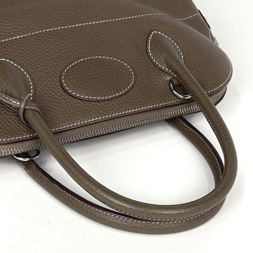 Hermes Bolide 31 2-Way Handbag Taurillon Clemence Etoupe — view 7