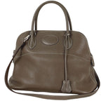Hermes Bolide 31 2-Way Handbag Taurillon Clemence Etoupe