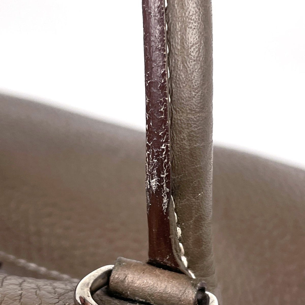 Hermes Bolide 31 2-Way Handbag Taurillon Clemence Etoupe — view 6