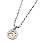 Gucci Interlocking Necklace Ball Chain 925 Sterling Silver