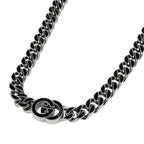 Gucci Interlocking Chain Necklace Metal Silver