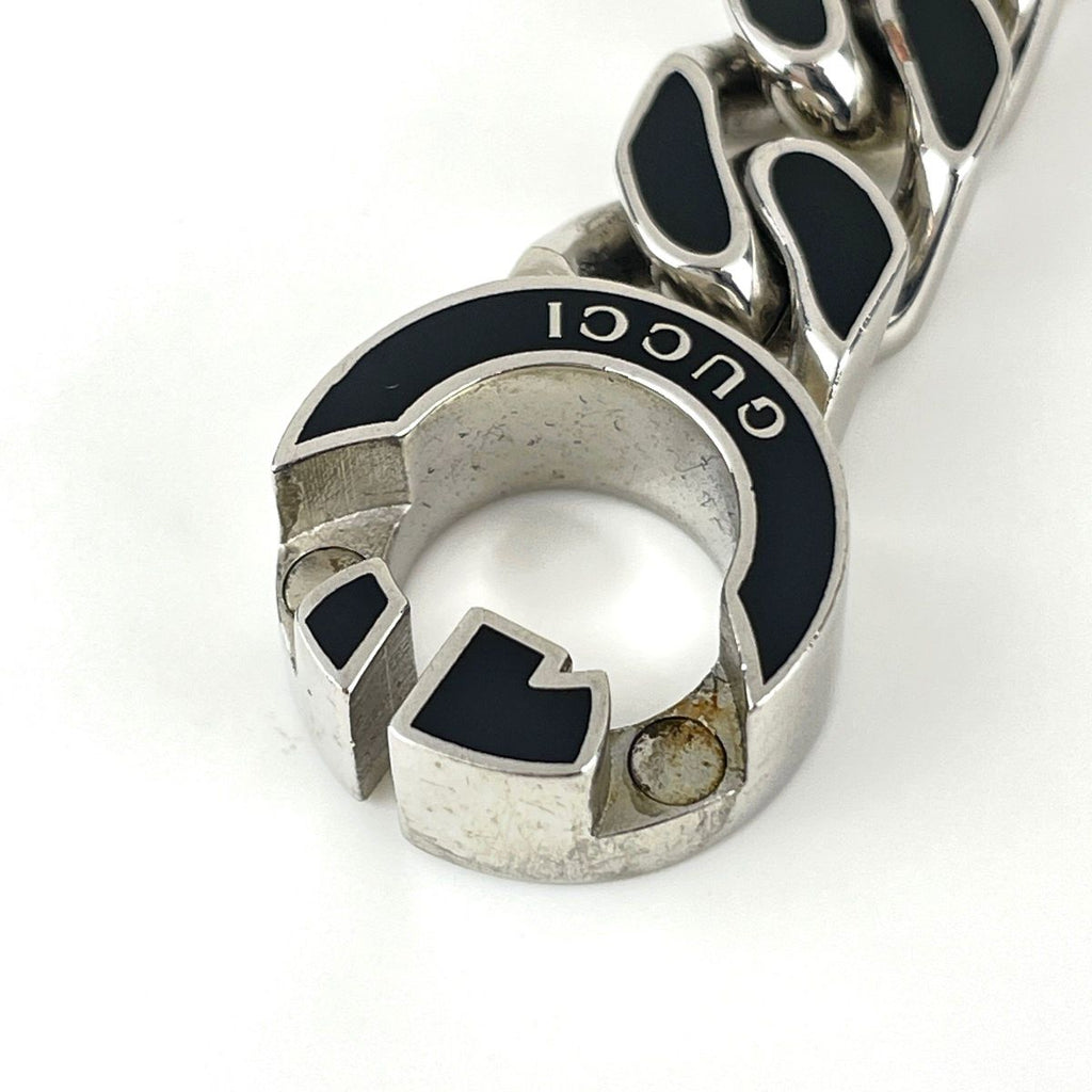 Gucci Interlocking Chain Necklace Metal Silver — view 5