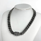 Gucci Interlocking Chain Necklace Metal Silver — view 6