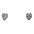 Gucci Logo Earrings Heart Motif 925 Sterling Silver
