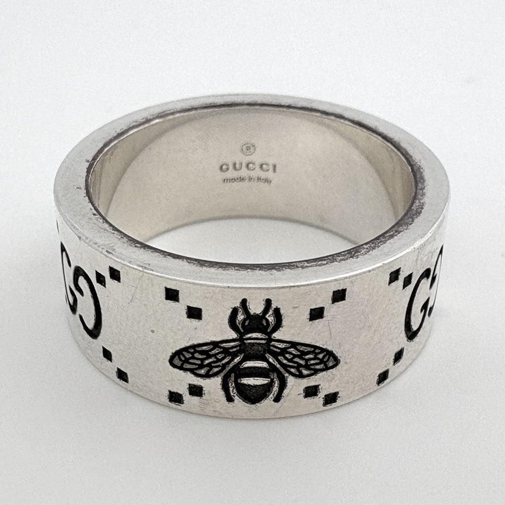 Gucci GG & Bee Ring 925 Sterling Silver — view 2