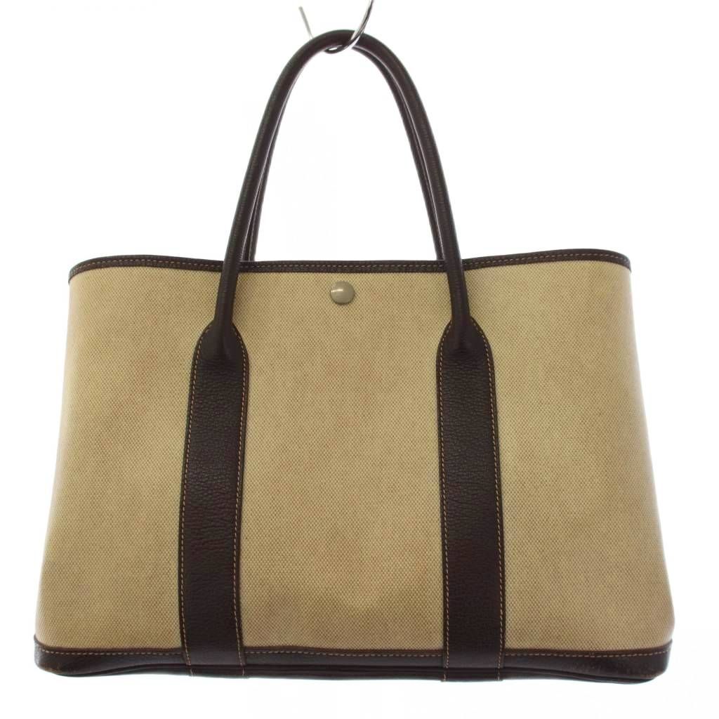 Hermes Garden Party PM Toilet Ash Tote Beige — view 2
