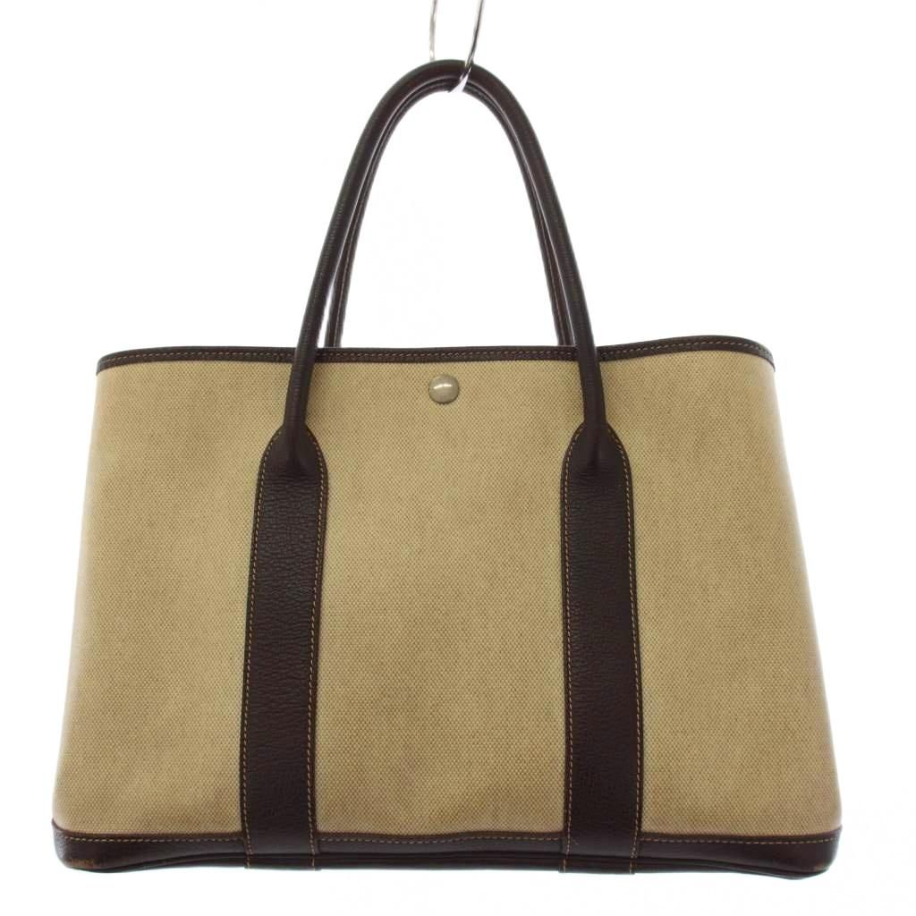 Hermes Garden Party PM Toilet Ash Tote Beige