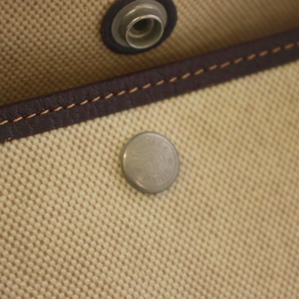 Hermes Garden Party PM Toilet Ash Tote Beige — view 7