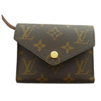 Louis Vuitton Portefeuille Victorine Monogram Trifold Wallet Compact Canvas