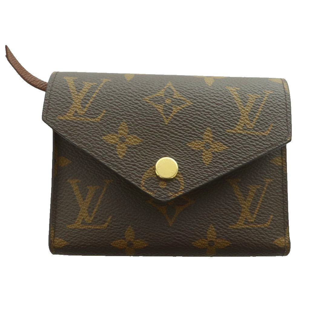 Louis Vuitton Portefeuille Victorine Monogram Trifold Wallet Compact Canvas