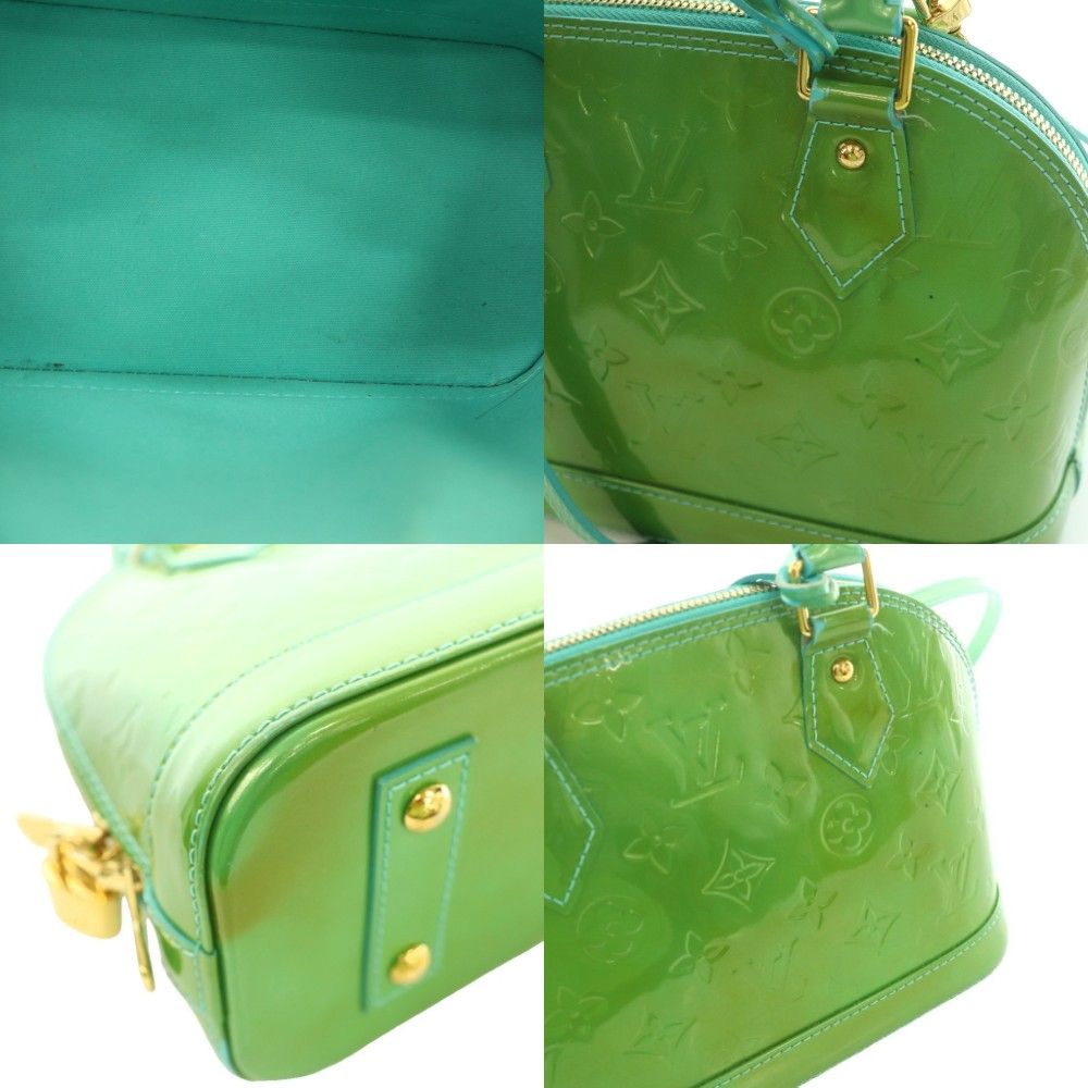 Louis Vuitton Vernis Alma Monogram PM Satchel 2-Way Hand Shoulder Logo Embossed — view 8