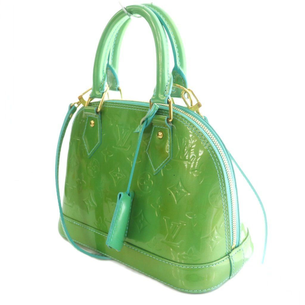 Louis Vuitton Vernis Alma Monogram PM Satchel 2-Way Hand Shoulder Logo Embossed — view 2