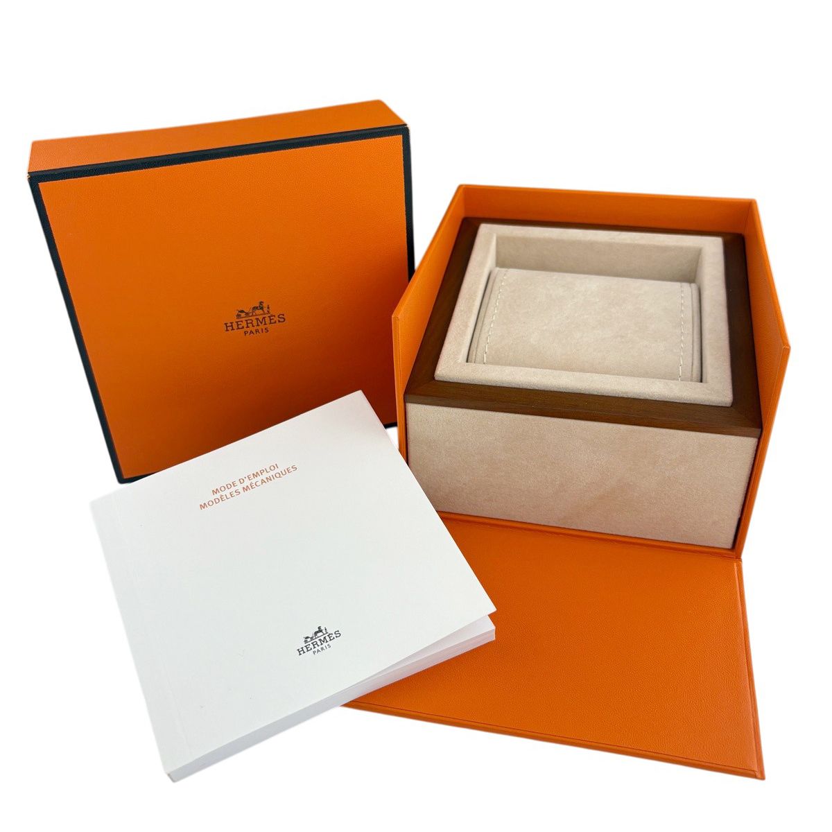 Hermes Watch SS Leather Diamond Automatic Winding White — view 5