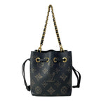 Louis Vuitton Handbag Mahina Picobella Noir Gold Chain Handle Leather Cowhide