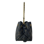 Louis Vuitton Handbag Mahina Picobella Noir Gold Chain Handle Leather Cowhide — view 4