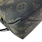 Louis Vuitton Handbag Mahina Picobella Noir Gold Chain Handle Leather Cowhide — view 6