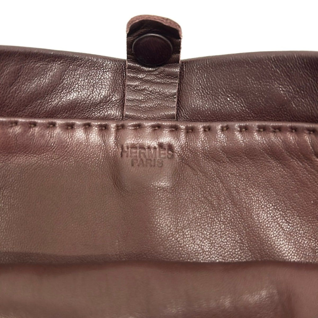 Hermes Shoulder Bag Tudo Dark Brown — view 9