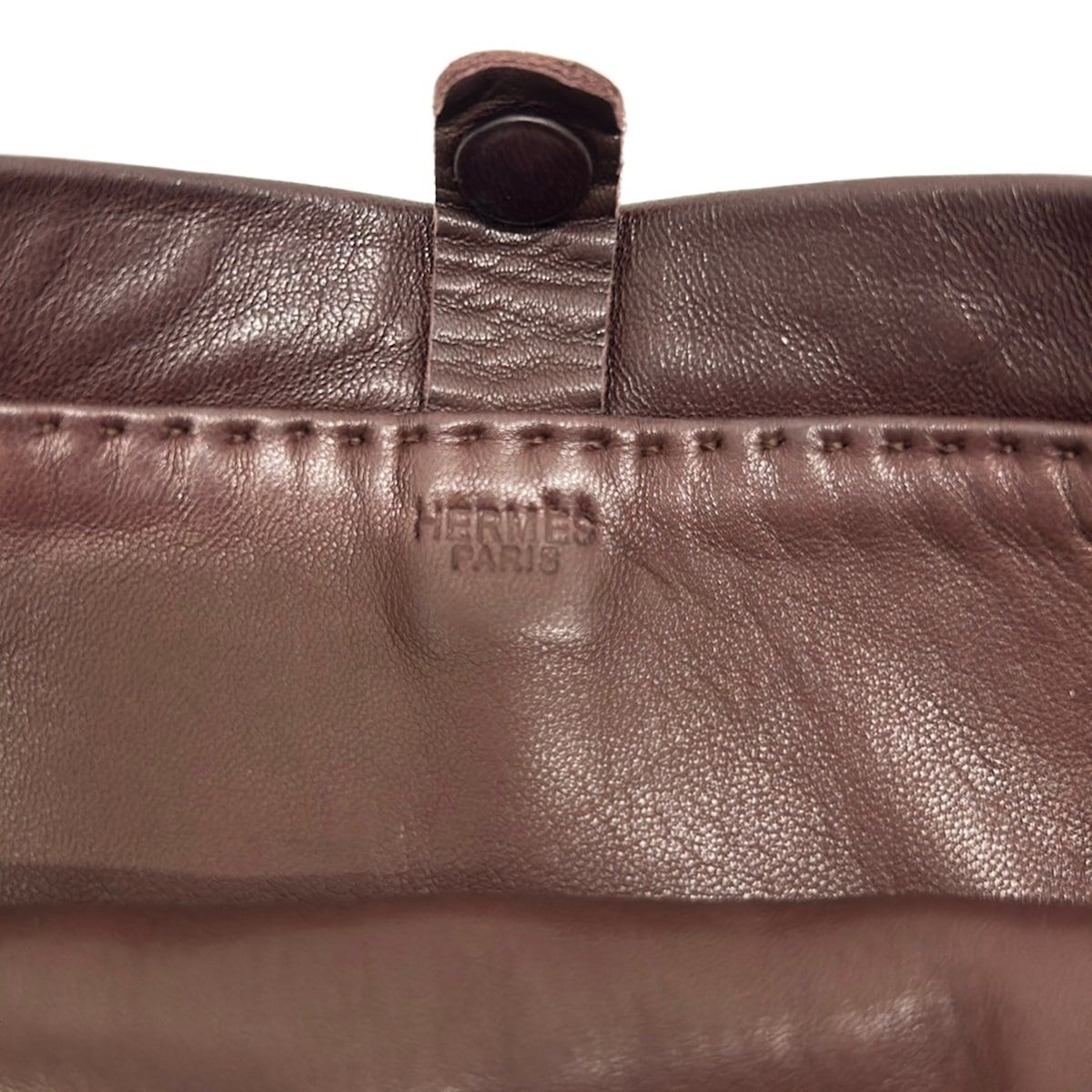Hermes Shoulder Bag Tudo Dark Brown — view 9