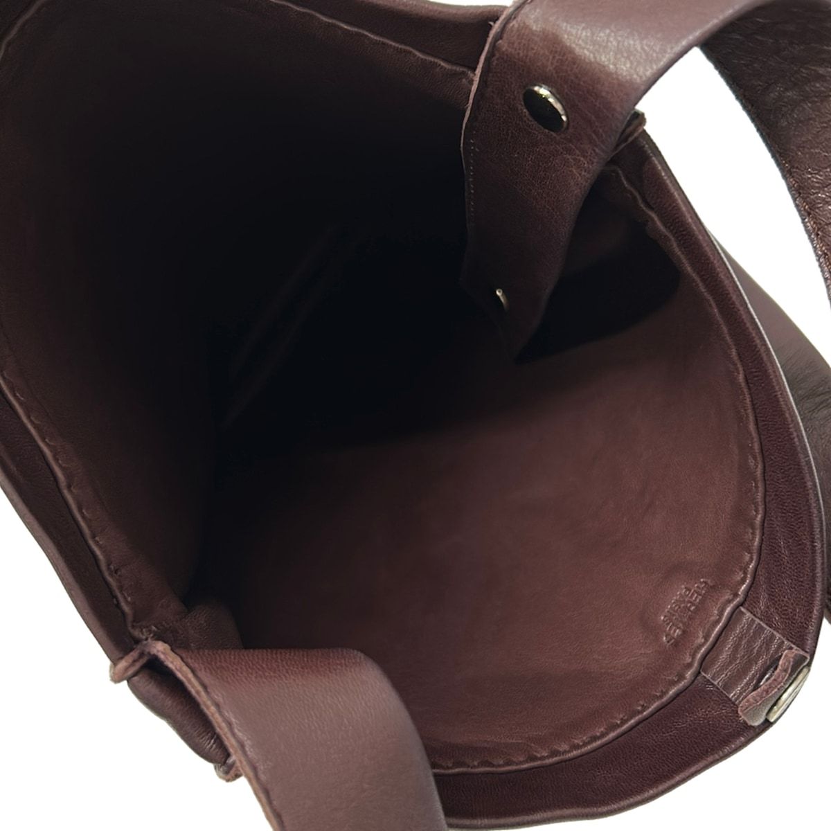 Hermes Shoulder Bag Tudo Dark Brown — view 7
