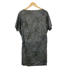 Hermes Dress 40 M Dark Gray Dark Green Brown — view 2