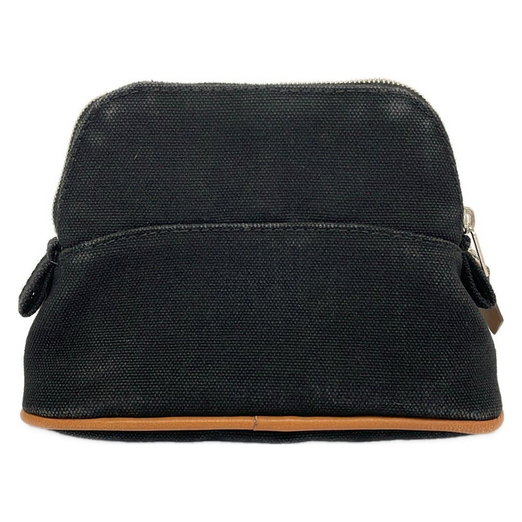 Hermes Pouch Black Brown Leather — view 2