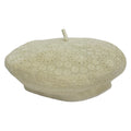 Dior Hat 57 Ivory Beret Lace Cotton