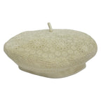 Dior Hat 57 Ivory Beret Lace Cotton