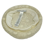 Dior Hat 57 Ivory Beret Lace Cotton — view 4