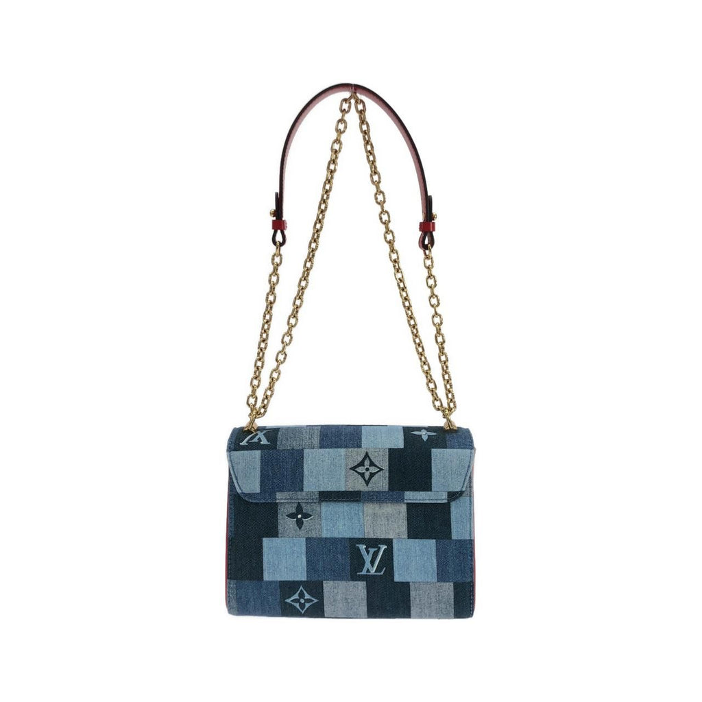 Louis Vuitton Denim Monogram Twist MM Shoulder — view 2