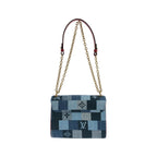 Louis Vuitton Denim Monogram Twist MM Shoulder — view 2
