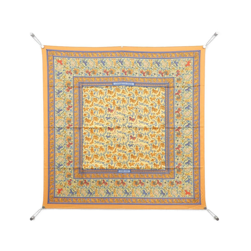 Hermes Chasse en Inde Carre Scarf