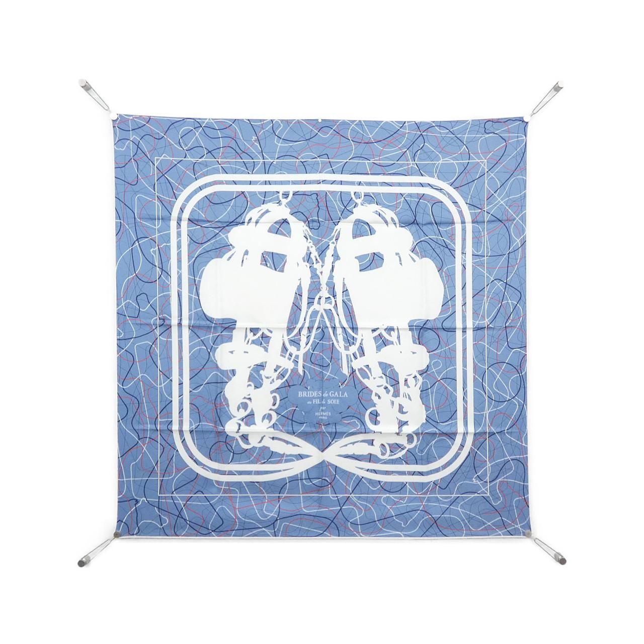 Hermes Brides de Gala AU Fil de Soie Carre Scarf