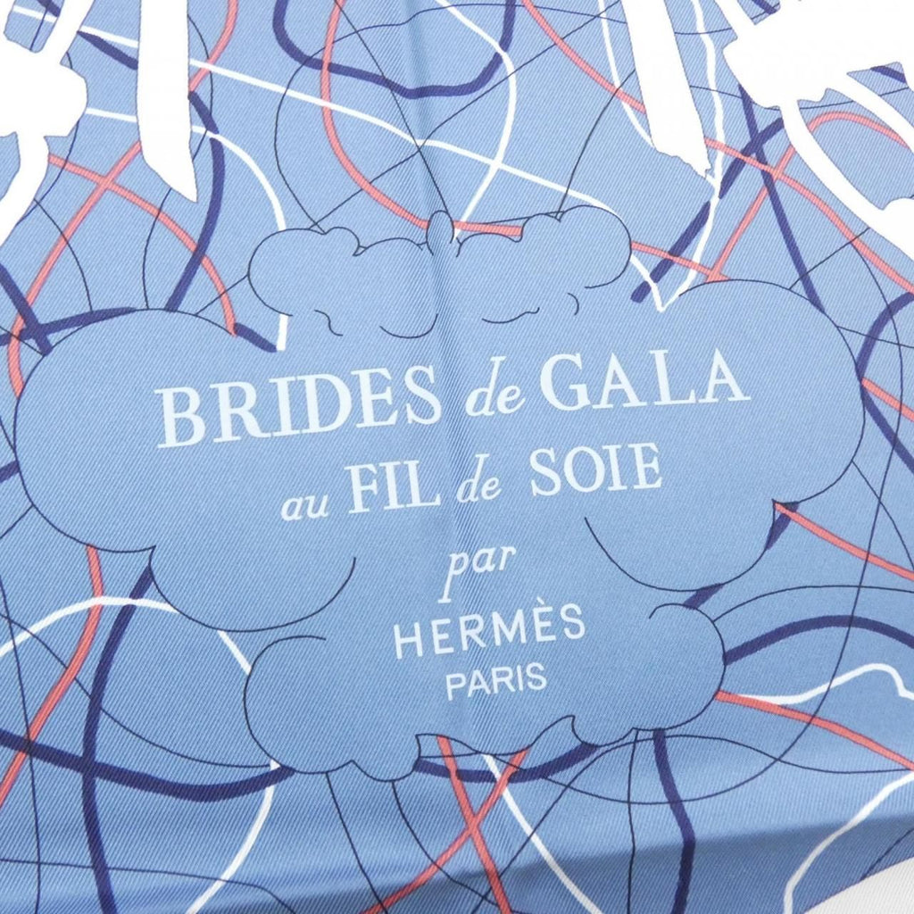 Hermes Brides de Gala AU Fil de Soie Carre Scarf — view 2