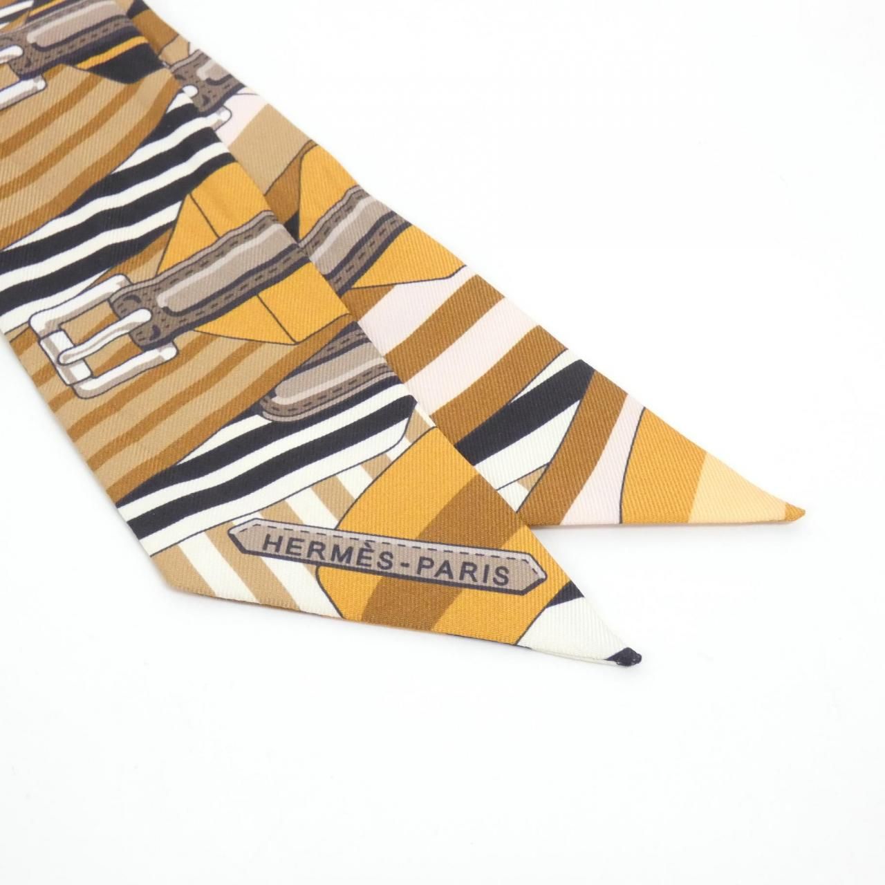 Hermes Sangles Scarf Brown — view 2