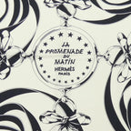 Hermes la Rpromenade du Matin Carre Double Face 140 Shawl Scarf — view 4