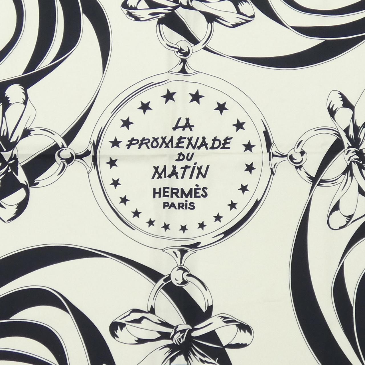 Hermes la Rpromenade du Matin Carre Double Face 140 Shawl Scarf — view 4