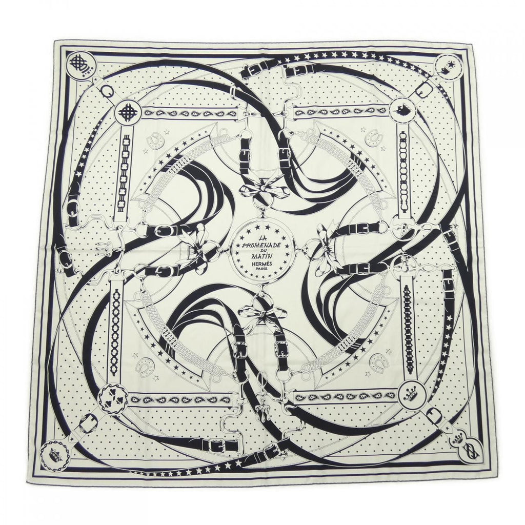 Hermes la Rpromenade du Matin Carre Double Face 140 Shawl Scarf