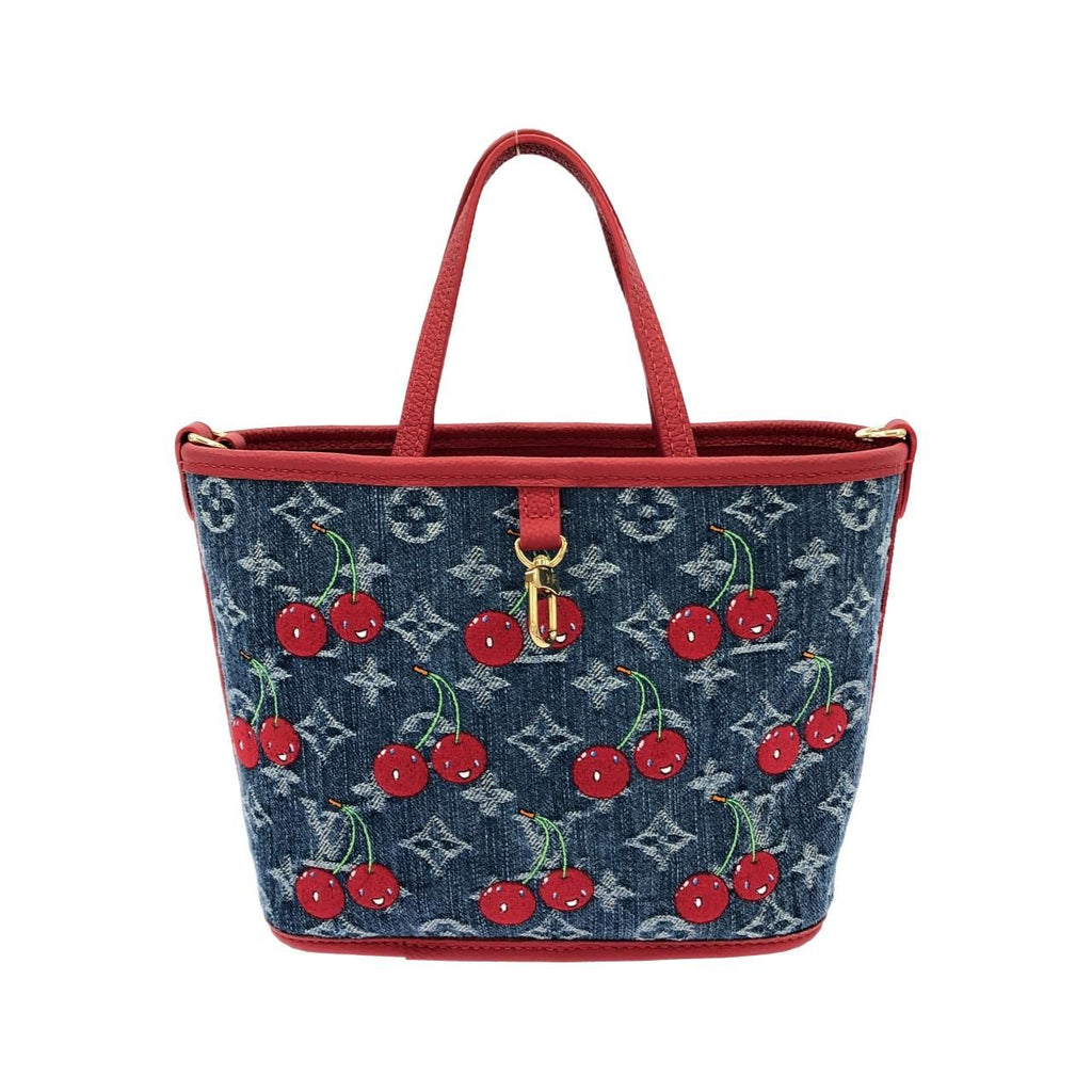 Louis Vuitton Monogram Cherry Denim Neverfull Inside Out BB — view 2