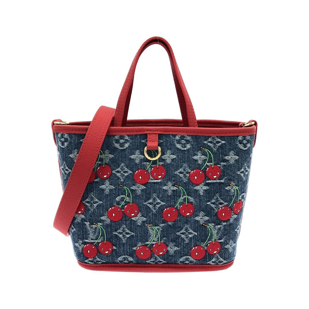 Louis Vuitton Monogram Cherry Denim Neverfull Inside Out BB