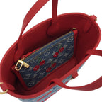 Louis Vuitton Monogram Cherry Denim Neverfull Inside Out BB — view 7