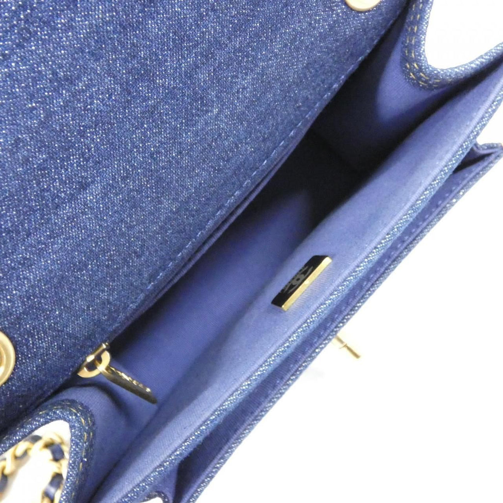 Chanel Bag Handbag Blue — view 9