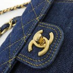 Chanel Bag Handbag Blue — view 4
