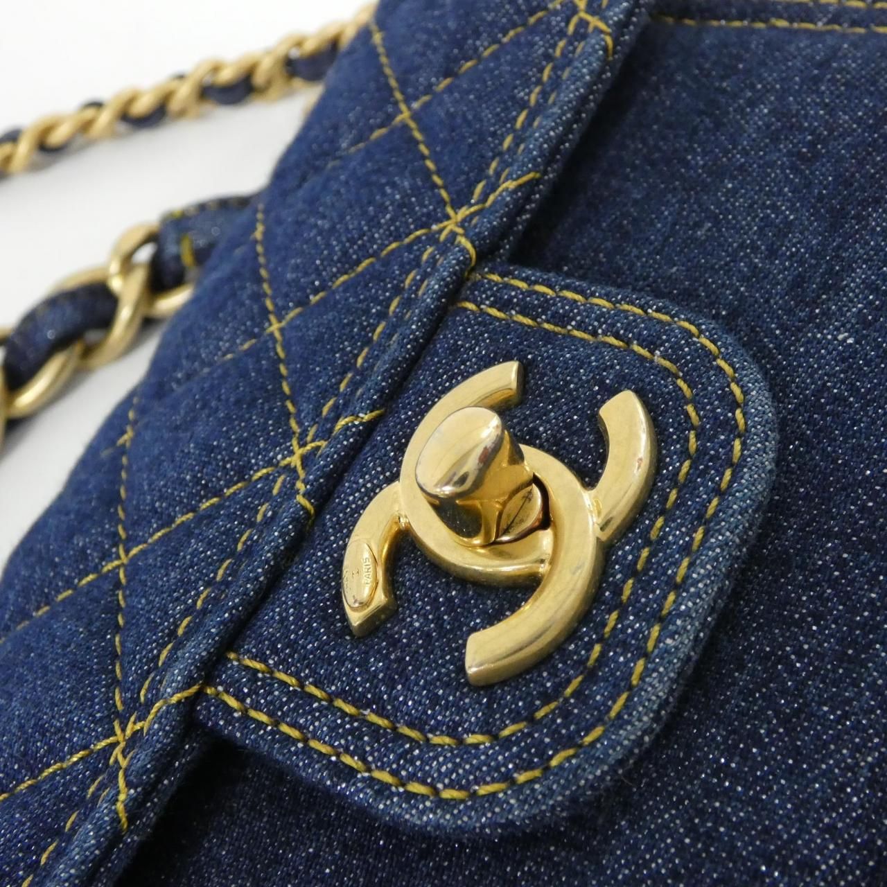Chanel Bag Handbag Blue — view 4