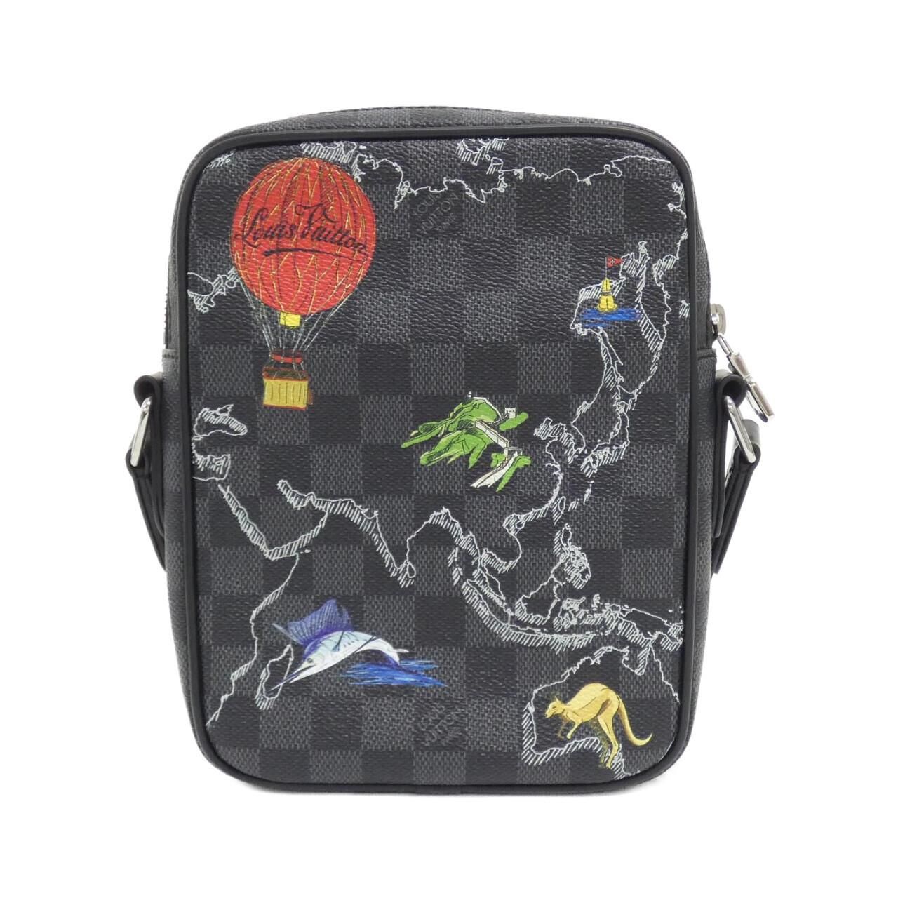 Louis Vuitton Damier Graphite Map Danube Shoulder — view 2