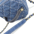 Chanel Bag Handbag Blue — view 8