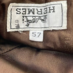 Hermes Hat 57 Brown Beige Bucket — view 6