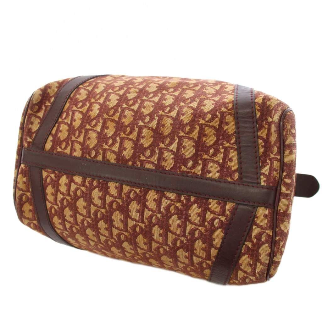 Dior Trotter Boston Bag Allover Canvas Beige Brown TK — view 5